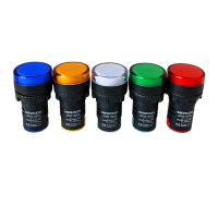 LED SIGNAL INDICATOR LIGHT Industrial LED Signal Lamp - AD22 Waterproof Indicator, 50,000Hrs Lifespan, Screw Terminal, for Electrical Control/Telecom/Mining Equipment