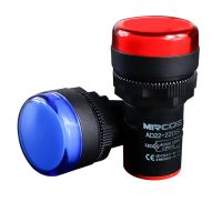 LED SIGNAL INDICATOR LIGHT Industrial LED Signal Lamp - AD22 Waterproof Indicator, 50,000Hrs Lifespan, Screw Terminal, for Electrical Control/Telecom/Mining Equipment