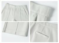 Women's Air-Layer Lounge Pants - Flowy Straight-Leg Wide Trousers with Slimming Drape &amp; Naked Sensation Comfort  D25047