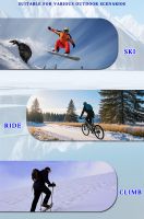 Unisex Ski Gloves Winter Warm Waterproof Touchscreen Gloves for Outdoor Sports &amp; Riding 24512