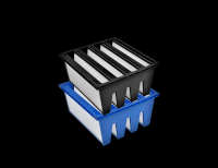 HEPA Filter V-Bank V-Cell   Air Filter For Husbandry or Cleanroom