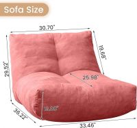 Lazy bean bag sofa, floor bean bag chair, memory foam bean bag sofa, suitable for living rooms, bedrooms and offices.