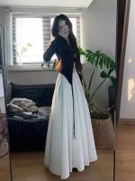 Dress set for high-end Korean children in summer 2025, white new cardigan with camisole, two-piece set feeling, wearing long skirt