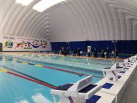 Inflatable swimming pool dome membrane structure gym membrane structure air dome factory