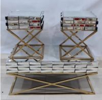 Modern Design Warehouse Wood Grain Coffee Table High Quality Living Room Furniture 
