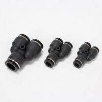 PY Series, 3 way, PK series, one-touch tube fittings, push-in fittings, plastic pneumatic fittings, pneumatic connectors