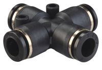 PZA Series, Cross way union, PK series, one-touch tube fittings, push-in fittings, plastic pneumatic fittings, pneumatic connectors