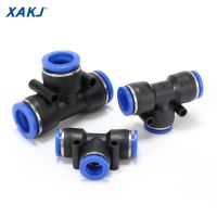 Three way, PE series, one-touch tube fittings, push-in fittings, plastic pneumatic fittings, pneumatic connectors