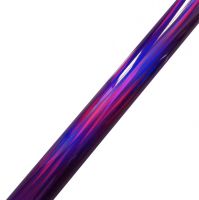 New Arrival Dark Purple Holographic Color Vertical Pillar Wedding Card Paper Hot Stamping Foil