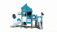 Outdoor climbing slide for kids 