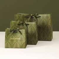 Custom Wholesale Luxury Handle Printing Shopping Clothing Brand Jewelry Gift Packaging Paper Bags with logo