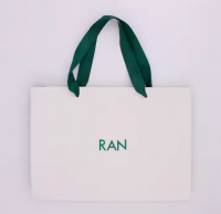 Custom Coated Paper Bag Food Clothing-Durable Paper Cardboard Offset Printing Surface Handling-Popular Shipping Custom Logo