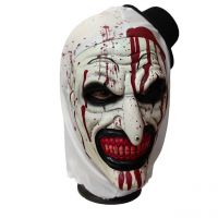 Halloween Terrifier Mask Soft Latex Horror Clown Blood Demon Evil Joker Party Scary Cosplay Headwear Masks