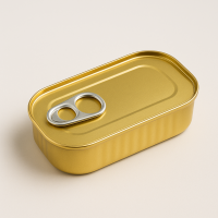 Premium Customized Logo Empty Tin Cans with Tailor-Made Lids for Sea Food Packaging