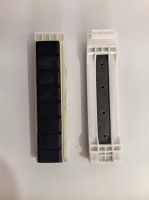 Glass straight edge machine rear clamp plate