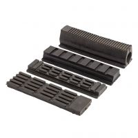 Straight edge machine accessories black hollow adhesive
