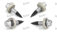 304+435 bimetal pan head inner plum self-tappingdrill tail bunched tail waterproof nail