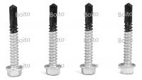 304+435 bi metal compound hexagonal flange tip tail self tapping screws