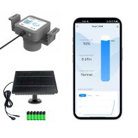 Tuya IoT smart home large water tank level monitor with solar panel