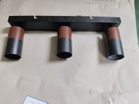 Spot Light With 3 heads,black and wooden color