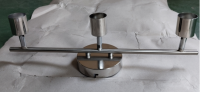Spot Light With 2 heads,round base ,silver surface
