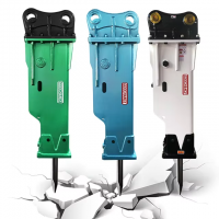 140mm Chisel Korean Multi Color Available SB81 Box Type Hydraulic Rock Road Stone Hammer Breaker