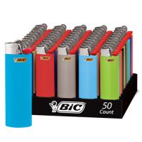 BIC Maxi Pocket Lighters, Fashion Assorted Colors, 50-Count Tray