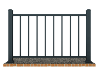 Aluminum Railing Handrail Frame Profile Extrusion, Customized Design