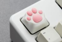 Cat Claw Keycaps Pink Silicone Skin friendly Mechanical Keyboard Office Cartoon Cute Mini Keycaps Single Personality