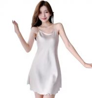 Satin home clothes soft nightdress sexy nightdress women's nightdress
