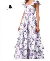 Green dimple fashion summer ladies elegant formal ladies suspender casual dress