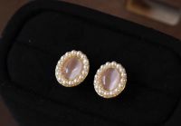Pink Opal Pearl Ear