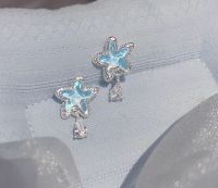 Blue Star Earrings