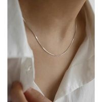 S925 Sterling Silver Snake Chain Necklace â€“ Italian Light Luxury Women's Jewelry (Summer Minimalist Wholesale Accessory)