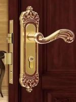 European - style interior door handle lock