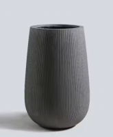 Modern Minimalist Planters Tall Grey Round Flower Pots