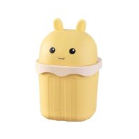 Cute Animal - Shaped Plastic Desktop Trash Bin - Anti - Pressure &amp;amp; Drop - Resistant, Ideal for Home Use