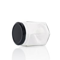Hexagnal 45 to 730ml Glass Bottle with Lids