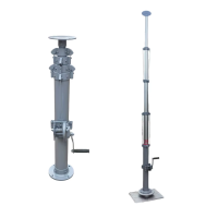 6m 8m 10m 12m 16m 18m Manual Telescopic Mast Hand Crank Retractable Tower