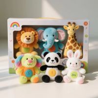 Rainbow Series Plush Animal Family Set