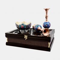 Luxury Hand-Painted Copper Set Ã¢ï¿½ï¿½ Mes & Pardaz Art in Premium Gift Box
