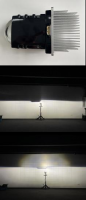 Low beam and auxiliary high beam led lens