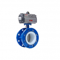 High Peroformance Pneumatic Fluorine-Lined Butterfly Valve for Industry Conditions