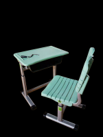 Aluminum Alloy Mechanically Adjustable School Desk and Chair