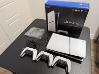 PS5 Slim Digital Edition White + Two Extra Controllers