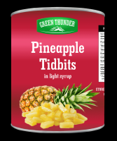 Canned Pineapple Slices/ Pieces/ Tidbits/ Broken Slices in light syrup