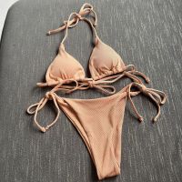 Solid Color Bikini Swimsuit