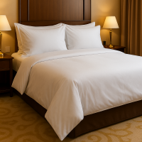 200x230 Double Duvet Cover 300 TC Plain Cotton Sateen
