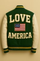 Custom OEM Varsity Jacket Wool & PU Leather Varsity Jacket for Men and Women Private Label Manufacturer