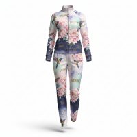 Flower Graphix Women Tracksuit Set Perfect For Gym Running Or Lounging Soft Material With Trendy Design And Colors